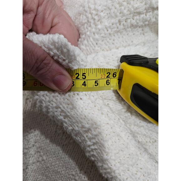 NWT Vintage 90's American Crew Club Sweater White Size L V Neck deadstock - Picture 8 of 9